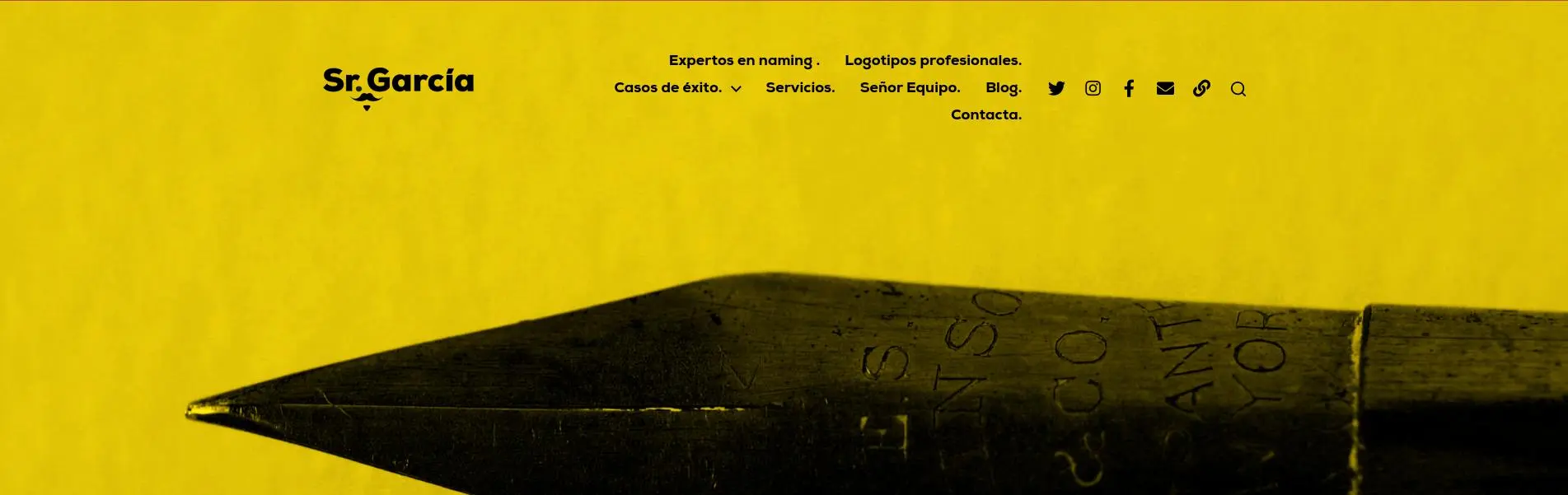 Página de Sr Garcia la Mejor Agencia de Diseño Web en Naming