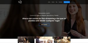Let's Academia's website designed by Ridaly